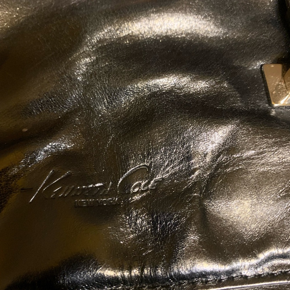 Kenneth Cole Black Leather tote - Picture 3 of 11